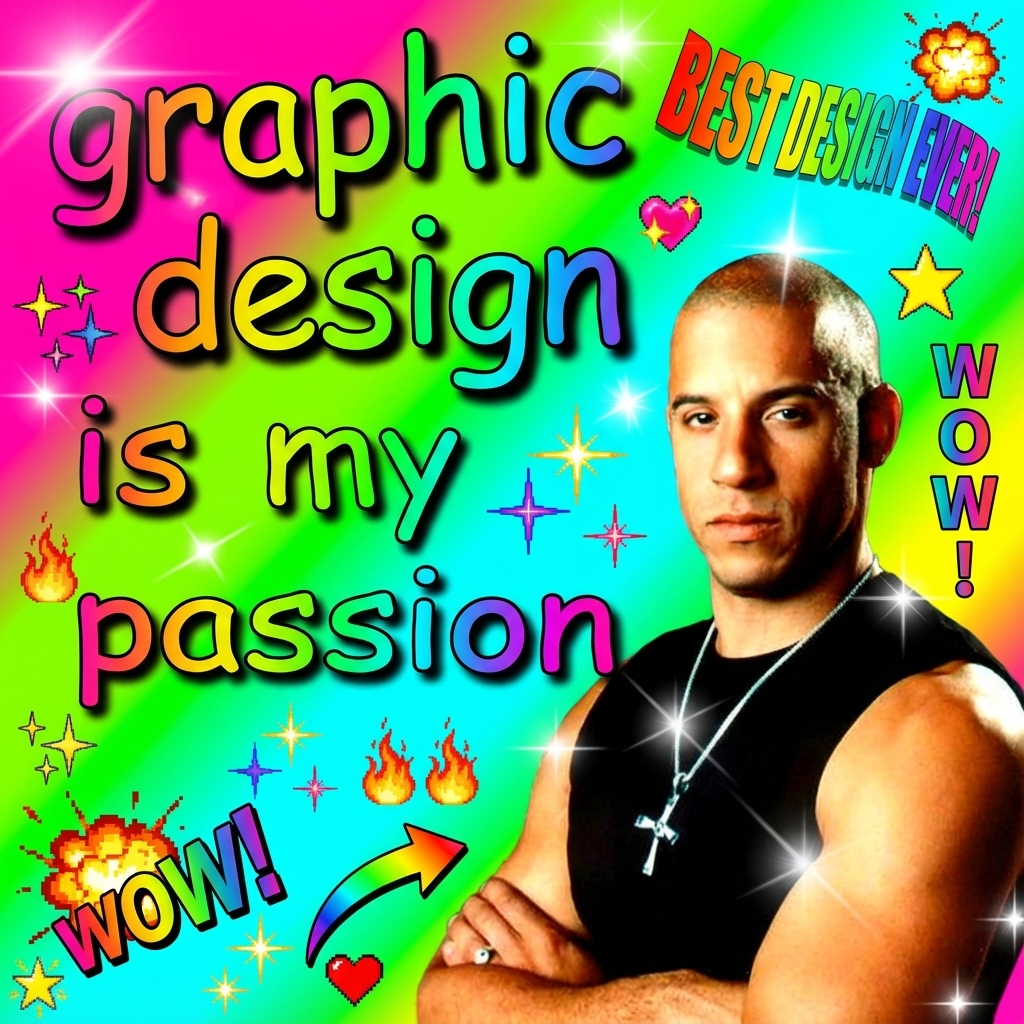 Graphic design is my passion example 1